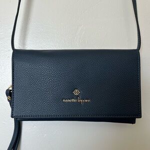 Nanette Lepore Navy Wristlet Clutch Crossbody